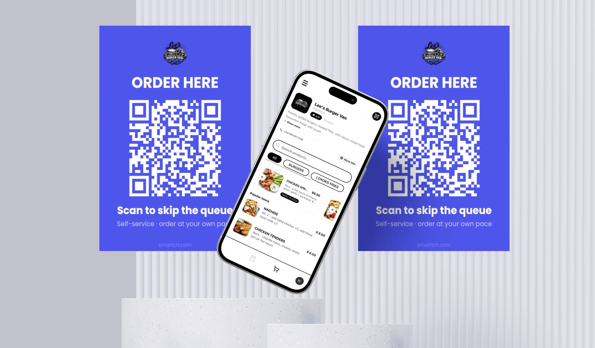 SmartCRT QR self-ordering